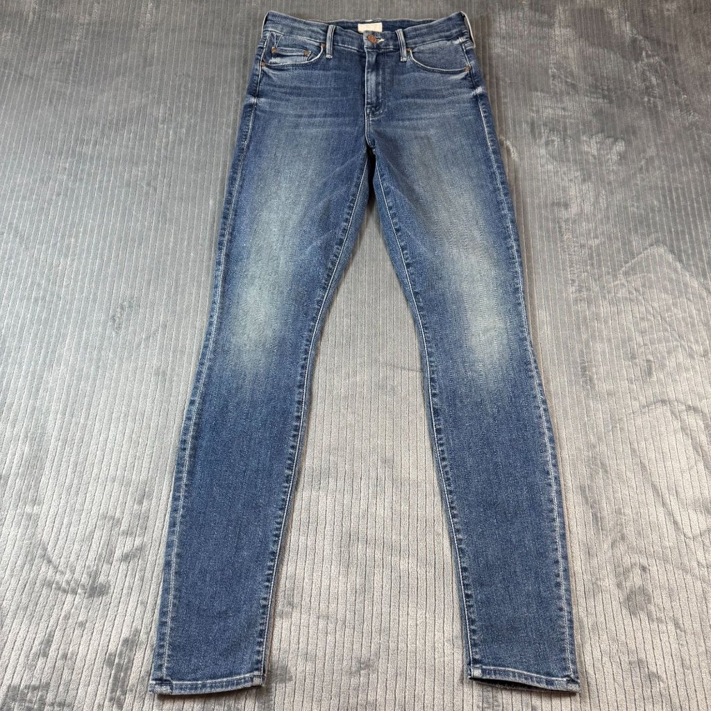 Mother Jeans The Looker In Groovin Womens 24 Med Rise Skinny Stretch